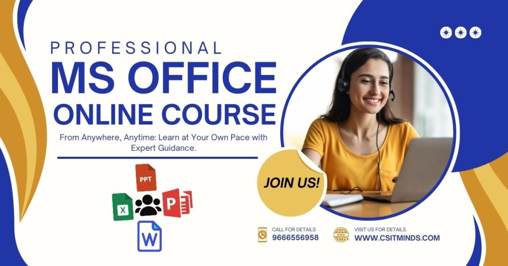 MS Office certification online Hyderabad