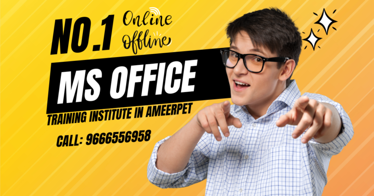 Looking for the No.1 MS Office Training Institute in Ameerpet and Hyderabad? Look no further than CSIT Minds! Whether you prefer online or offline classes, CSIT Minds offers Best training tailored to your needs. With expert instructors, a comprehensive curriculum, and flexible learning options, it's the perfect place to master MS Office Training institute in maeerpet and boost your career prospects. Don't miss out on the opportunity to learn from the best!